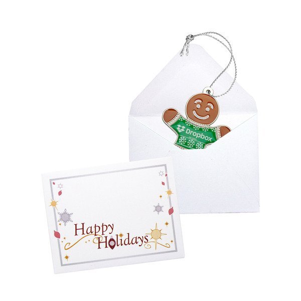 Gingerbread Man Die Cast Holiday Ornament