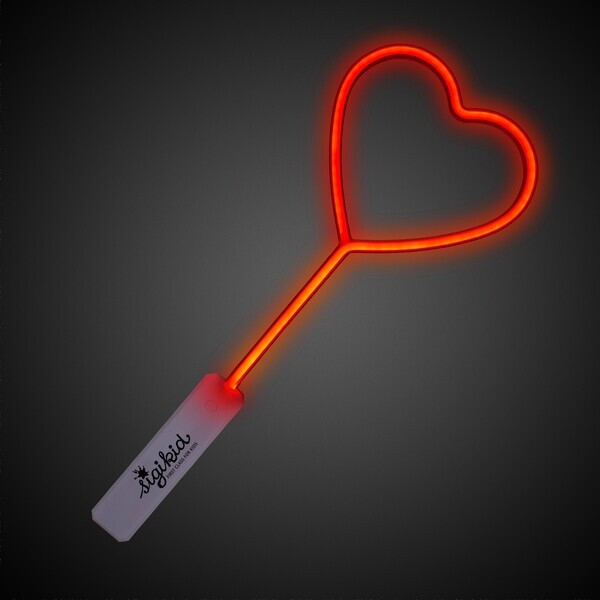 Red Heart Neon Wand