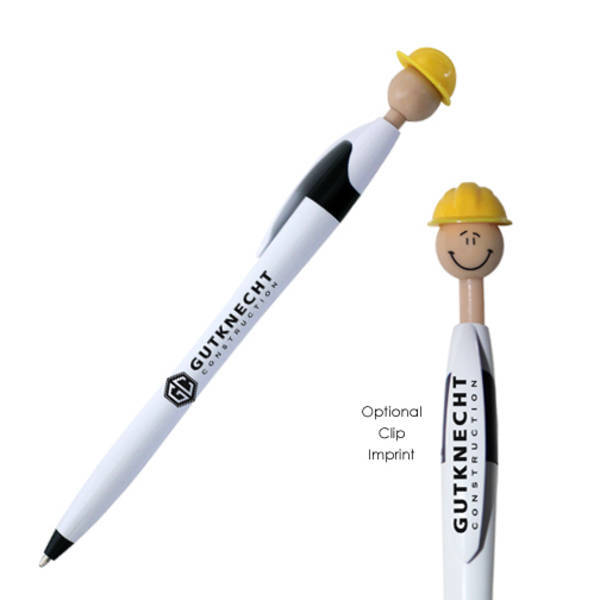 Safety Hat Smiley Pen