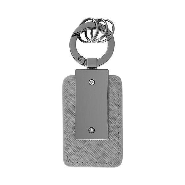 Leatherette Carabiner Clip Key Tag