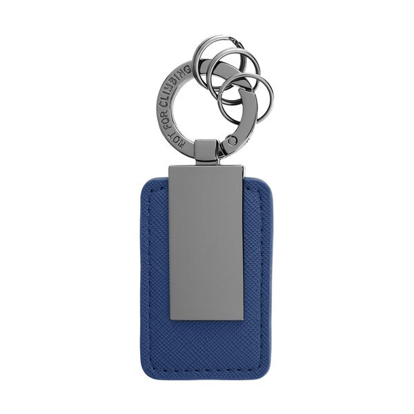 Leatherette Carabiner Clip Key Tag