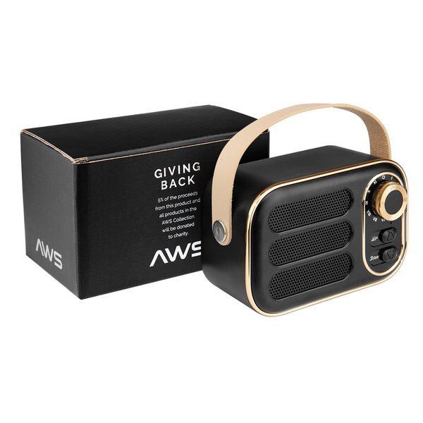 AWS Retro Boom FM Radio & Wireless Speaker
