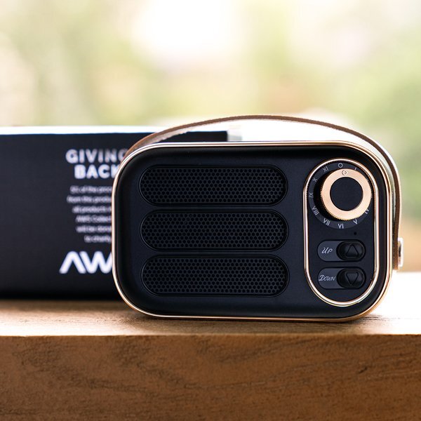 AWS Retro Boom FM Radio & Wireless Speaker