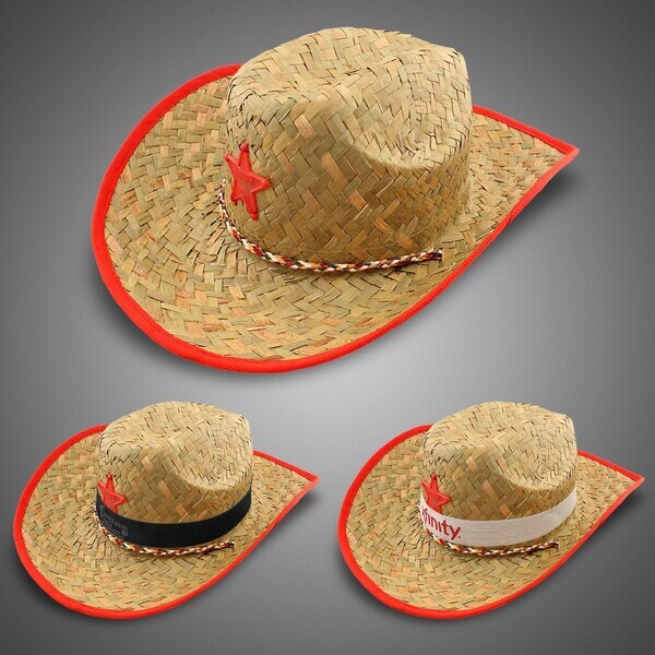 Kids Straw Cowboy Hat