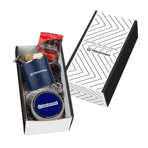Endless Summer® S'Mores, Ghirardelli® Cocoa & Speckled Camping Mug Gift Set