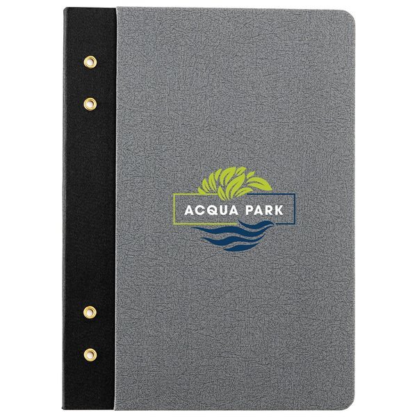 Executive FSC® Journal w/ Textured Grommet Spine, 6" x 8-1/4"