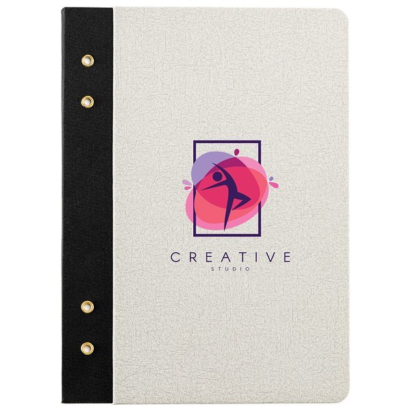 Executive FSC® Journal w/ Textured Grommet Spine, 6" x 8-1/4"
