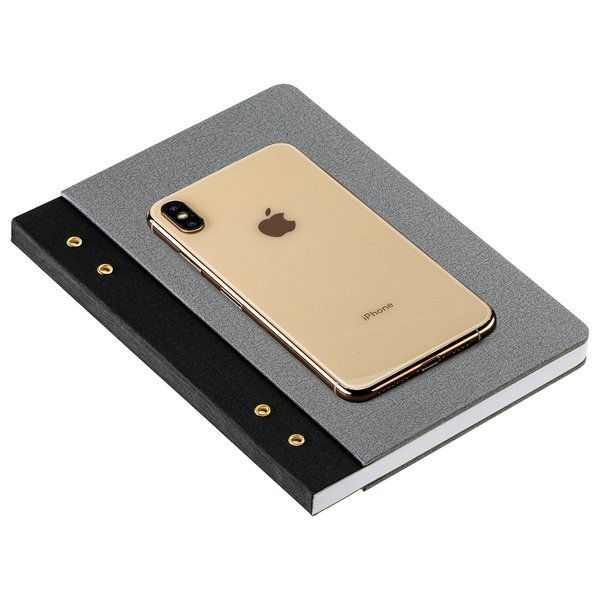 Executive FSC® Journal w/ Textured Grommet Spine, 6" x 8-1/4"