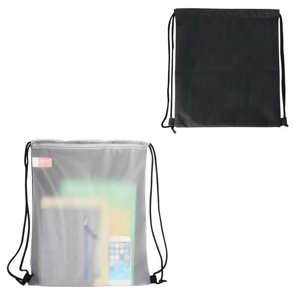 Pearl Soft-Touch Polyester & TPU Drawstring Bag