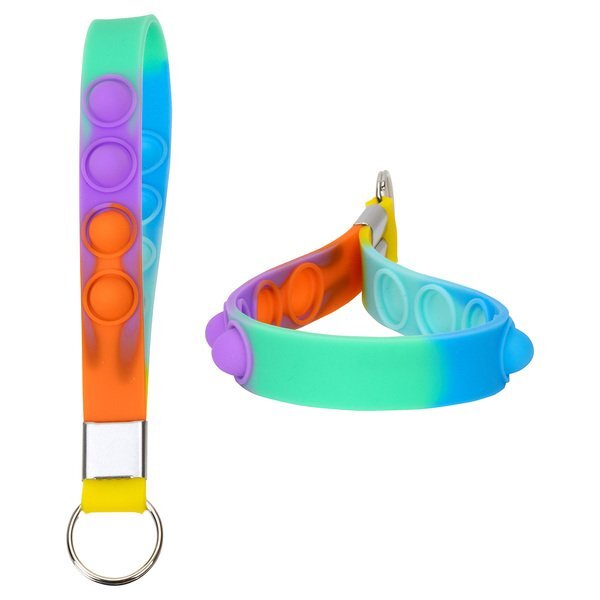 Push Pop Stress Reliever Key Chain