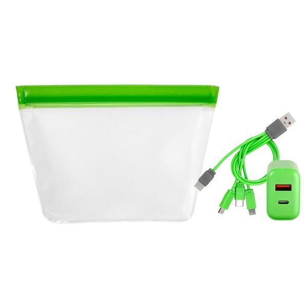 Reusable Pouch & Fast Charger Techie Set