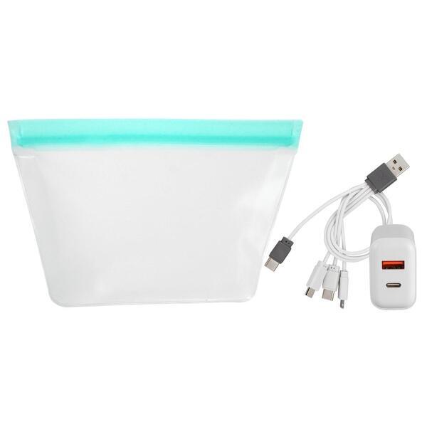 Reusable Pouch & Fast Charger Techie Set
