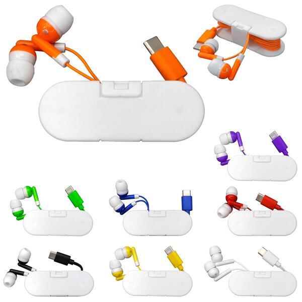 Type C Ear Bud Wrap Phone Stand