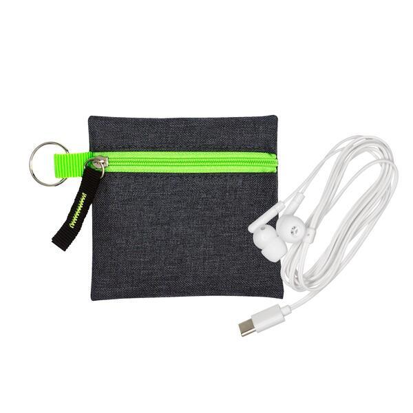 Type C Ear Buds w/ G Line Techie Pouch