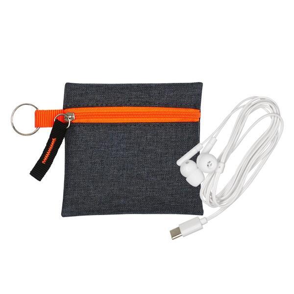 Type C Ear Buds w/ G Line Techie Pouch