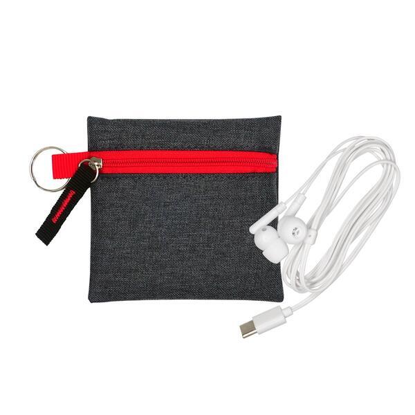 Type C Ear Buds w/ G Line Techie Pouch