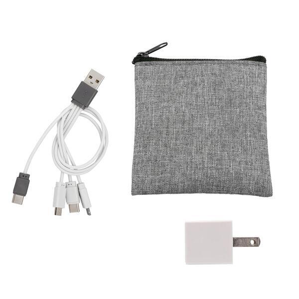 Recycled Pouch, C To C Charging Kit