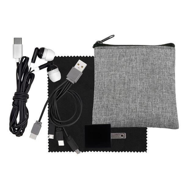 Recycled Pouch Ultimate Colorful Techie Kit