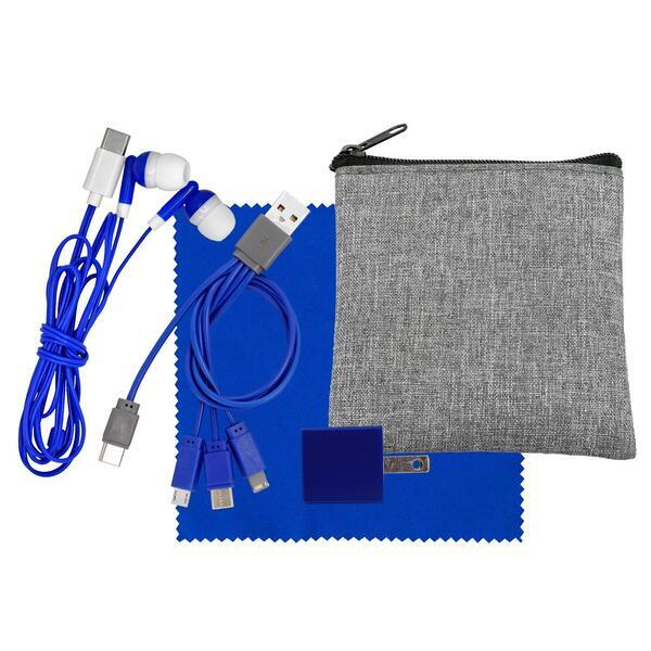 Recycled Pouch Ultimate Colorful Techie Kit