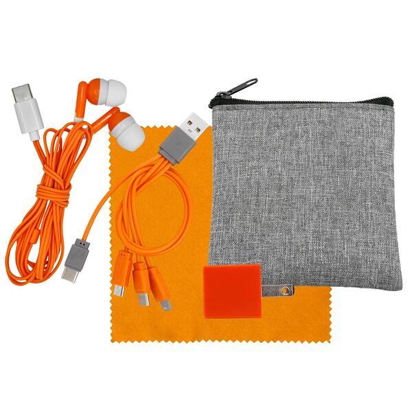 Recycled Pouch Ultimate Colorful Techie Kit