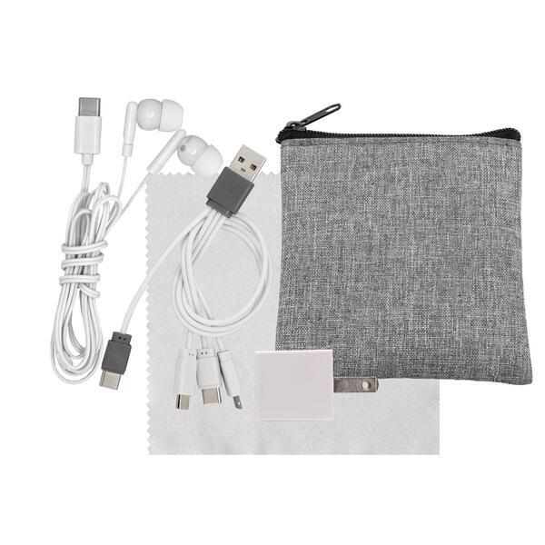 Recycled Pouch Ultimate Colorful Techie Kit