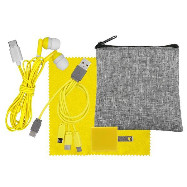 Recycled Pouch Ultimate Colorful Techie Kit