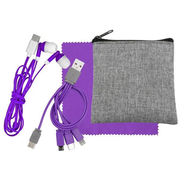 Recycled Pouch Colorful Travel Kit