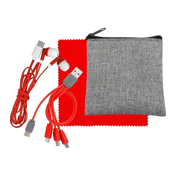 Recycled Pouch Colorful Travel Kit