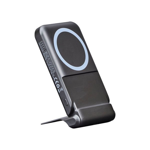 Elara MagSafe Light-Up Power Bank with Folding Stand, 10000mAh