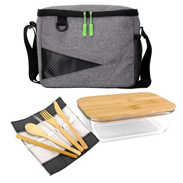 Recycled Cooler & Bamboo Set
