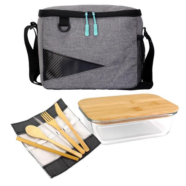 Recycled Cooler & Bamboo Set