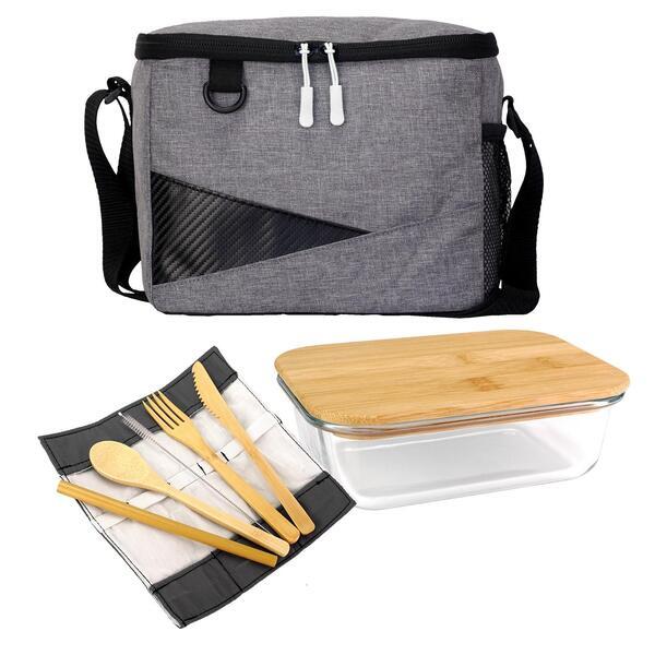 Recycled Cooler & Bamboo Set