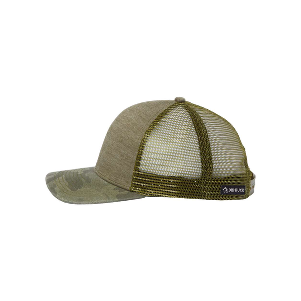 DRI DUCK® Pique Camo Structured Trucker Cap