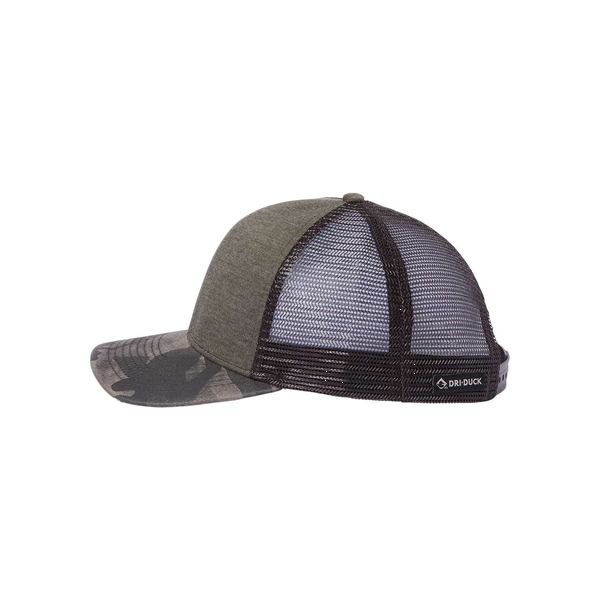 DRI DUCK® Pique Camo Structured Trucker Cap