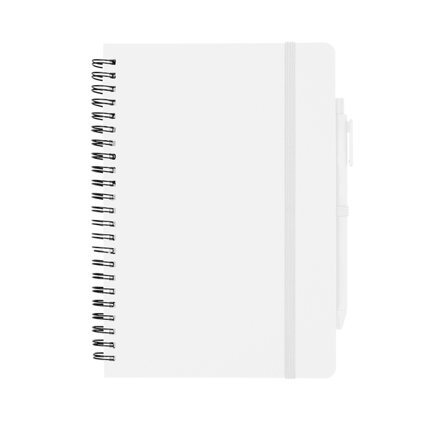 Repreve® Recycled Spiral Notebook w/ Pen, 5" x 7"