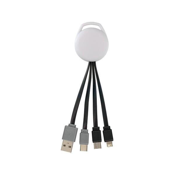 Vivid Dual Input 3-in-1 Full Color Charging Cable