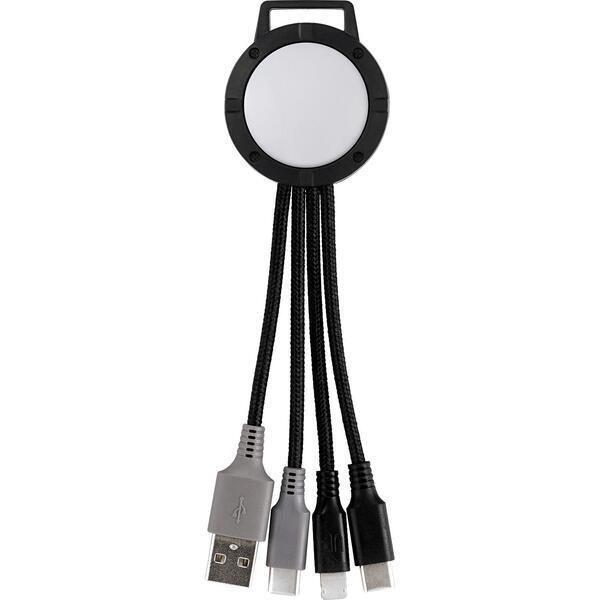 Vivid Dual Input 3-in-1 Colorful Charging Cable