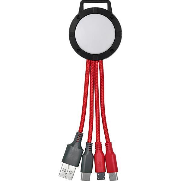 Vivid Dual Input 3-in-1 Colorful Charging Cable