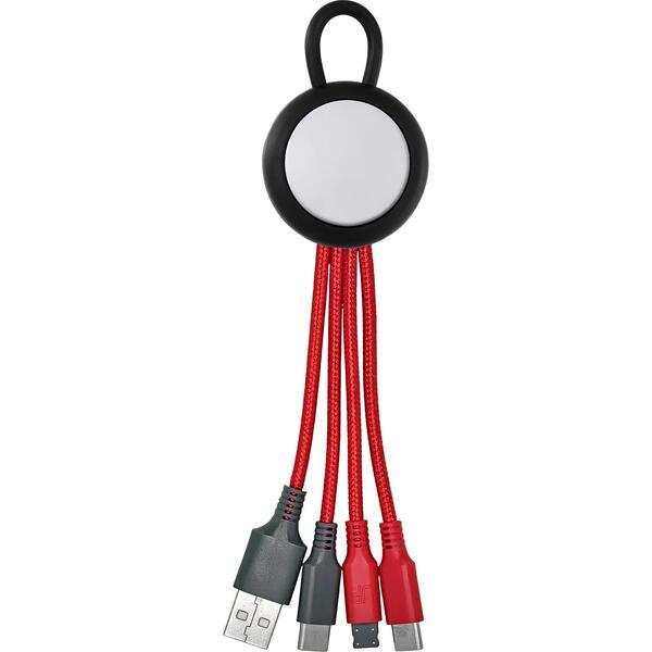 Vivid Loop Dual Input 3-in-1 Colorful Charging Cable