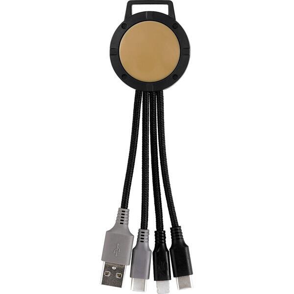 Two Tone Dual Input 3-in-1 Charging Cable