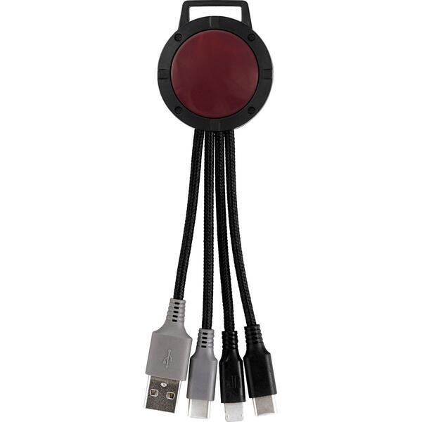 Two Tone Dual Input 3-in-1 Charging Cable