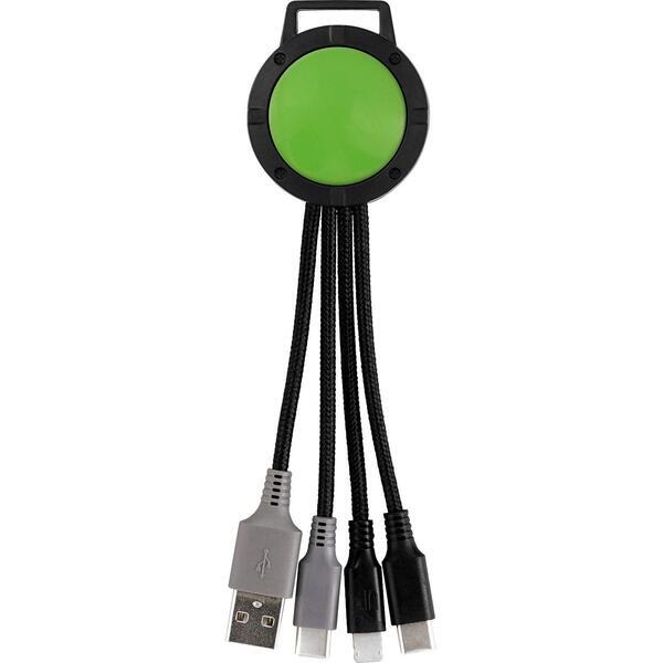 Two Tone Dual Input 3-in-1 Charging Cable