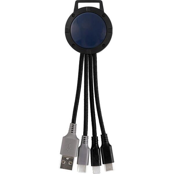 Two Tone Dual Input 3-in-1 Charging Cable