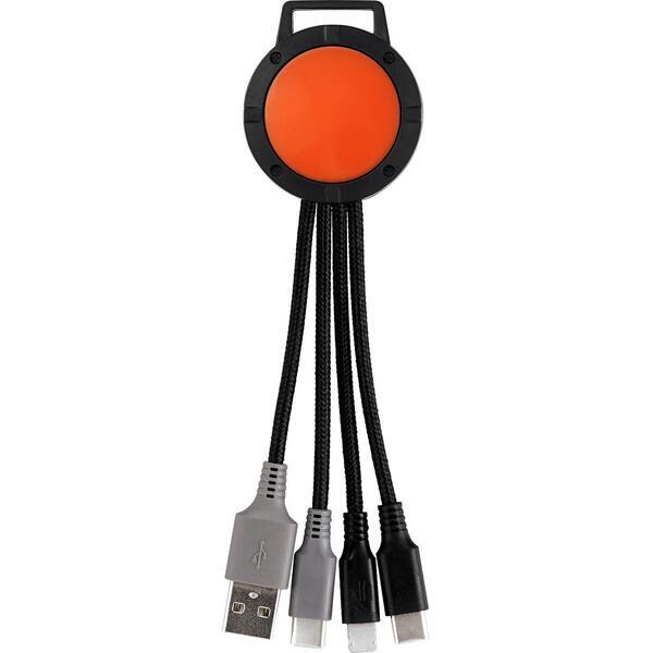 Two Tone Dual Input 3-in-1 Charging Cable