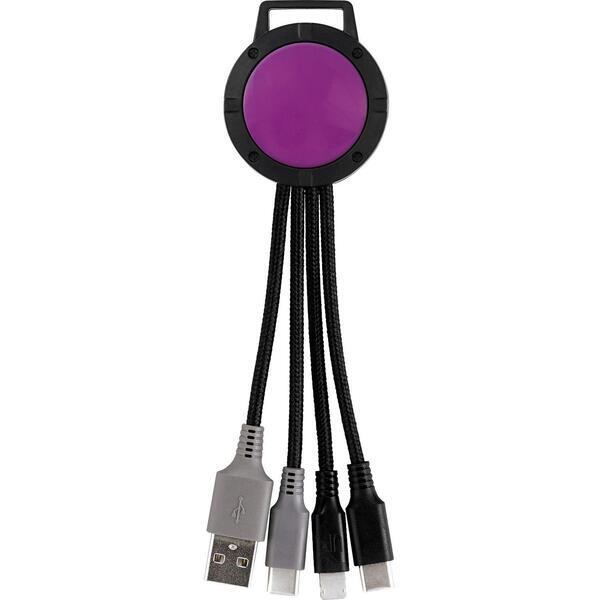 Two Tone Dual Input 3-in-1 Charging Cable