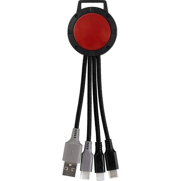 Two Tone Dual Input 3-in-1 Charging Cable