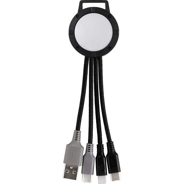 Two Tone Dual Input 3-in-1 Charging Cable