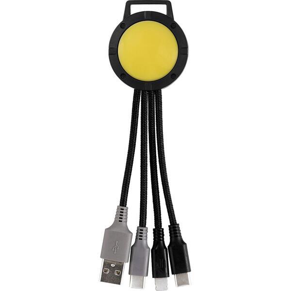 Two Tone Dual Input 3-in-1 Charging Cable