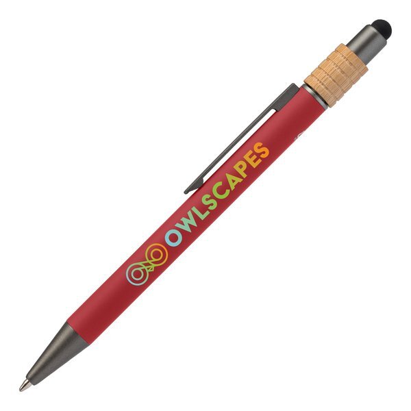 Reborn Spinner Recycled Aluminum Pen w/ Stylus, Full Color