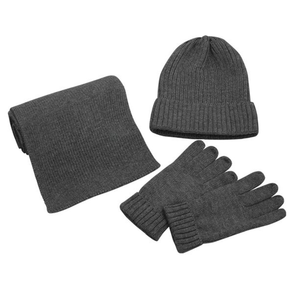 Deluxe Cable Knit Winter Set